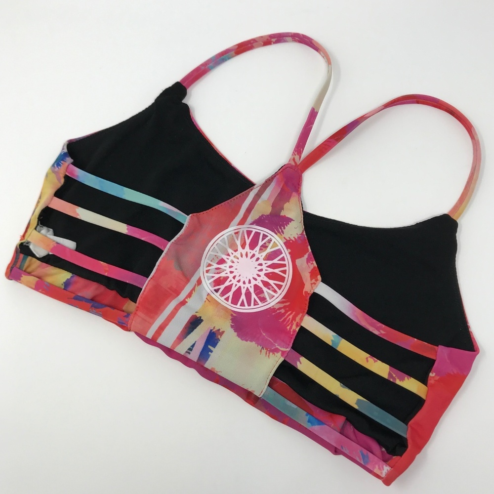 Soul Cycle Strappy Multicolor Sports Bra M/L
